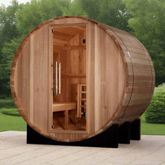 Golden Designs "St. Moritz" 2 Person Barrel Traditional Sauna GDI-B002-01