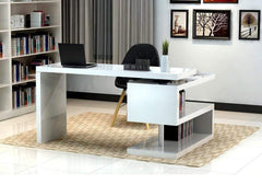 LP A33 Office Desk in White | J&M Furniture