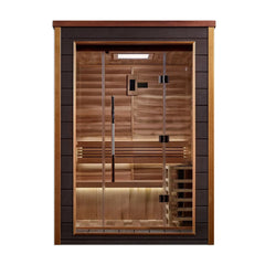 Golden Designs Narvik 2 Person Outdoor Traditional Sauna GDI-8202-01