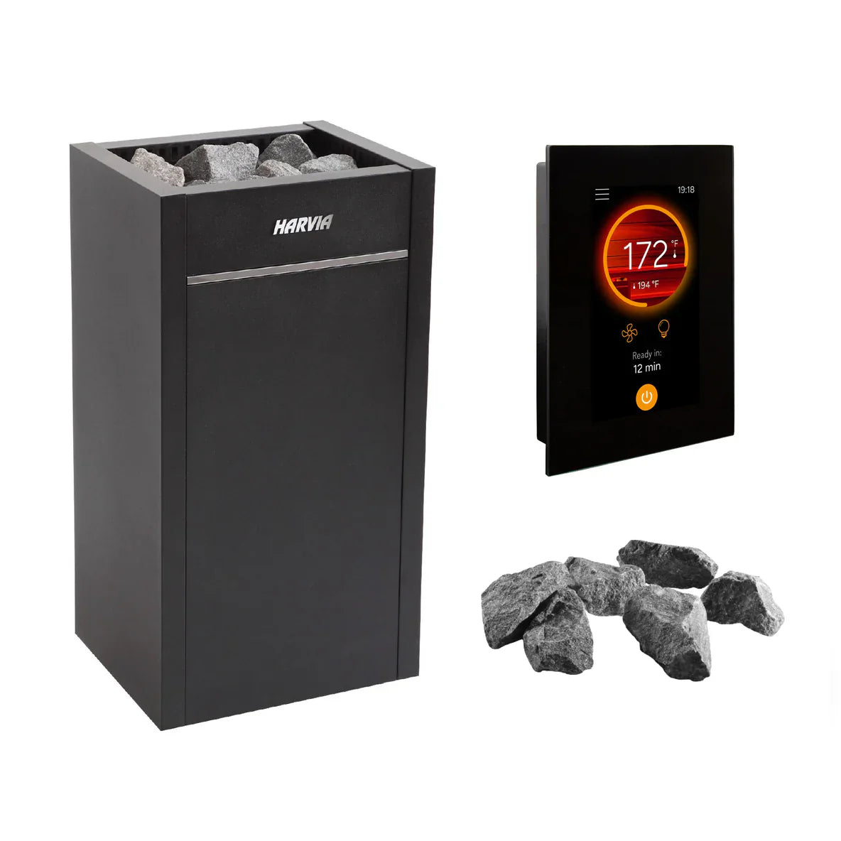 Harvia Sauna Heater 240V/1PH (Home Use) / Fenix FX30 WiFi Control Package Harvia Virta HL60E Electric Sauna Heater