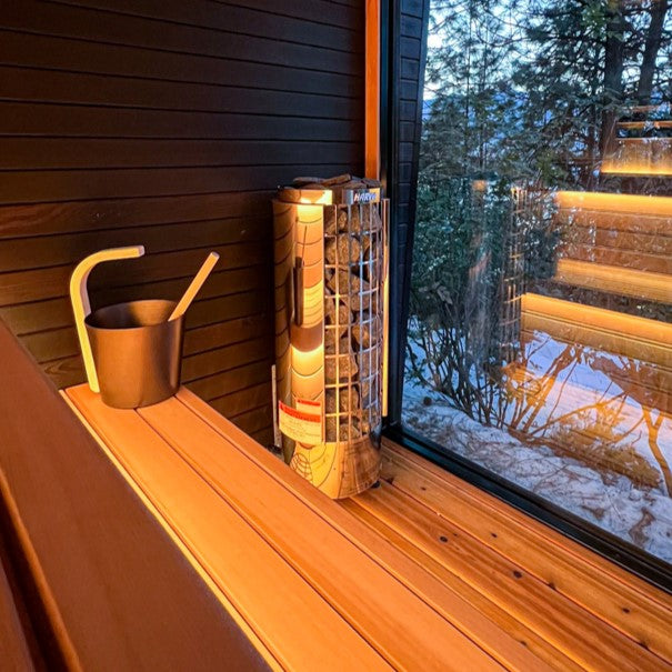 Harvia Cilindro PC60 6 kW Electric Sauna Heater w/ Built-In Controls