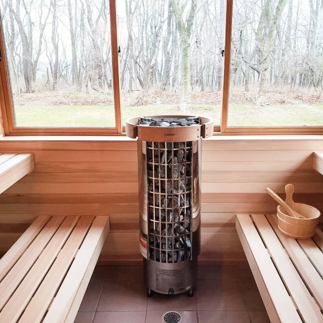 Harvia Cilindro PC60E Sauna Heater Package