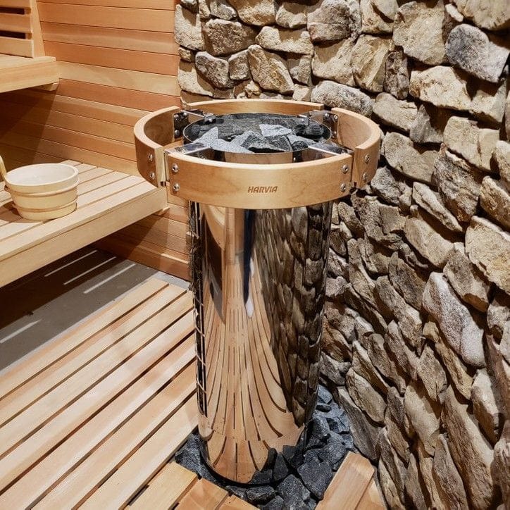 Harvia Cilindro PC80E Sauna Heater Package
