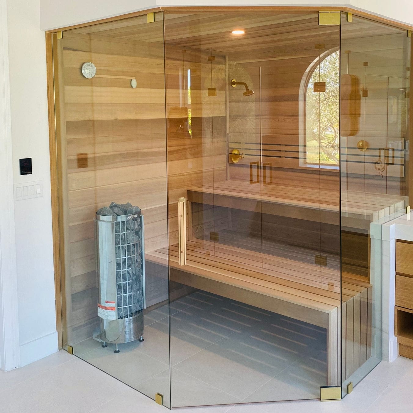 Harvia Cilindro PC60E Sauna Heater Package