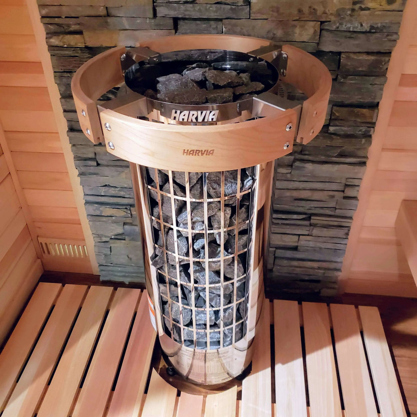 Harvia Cilindro PC60E Sauna Heater Package