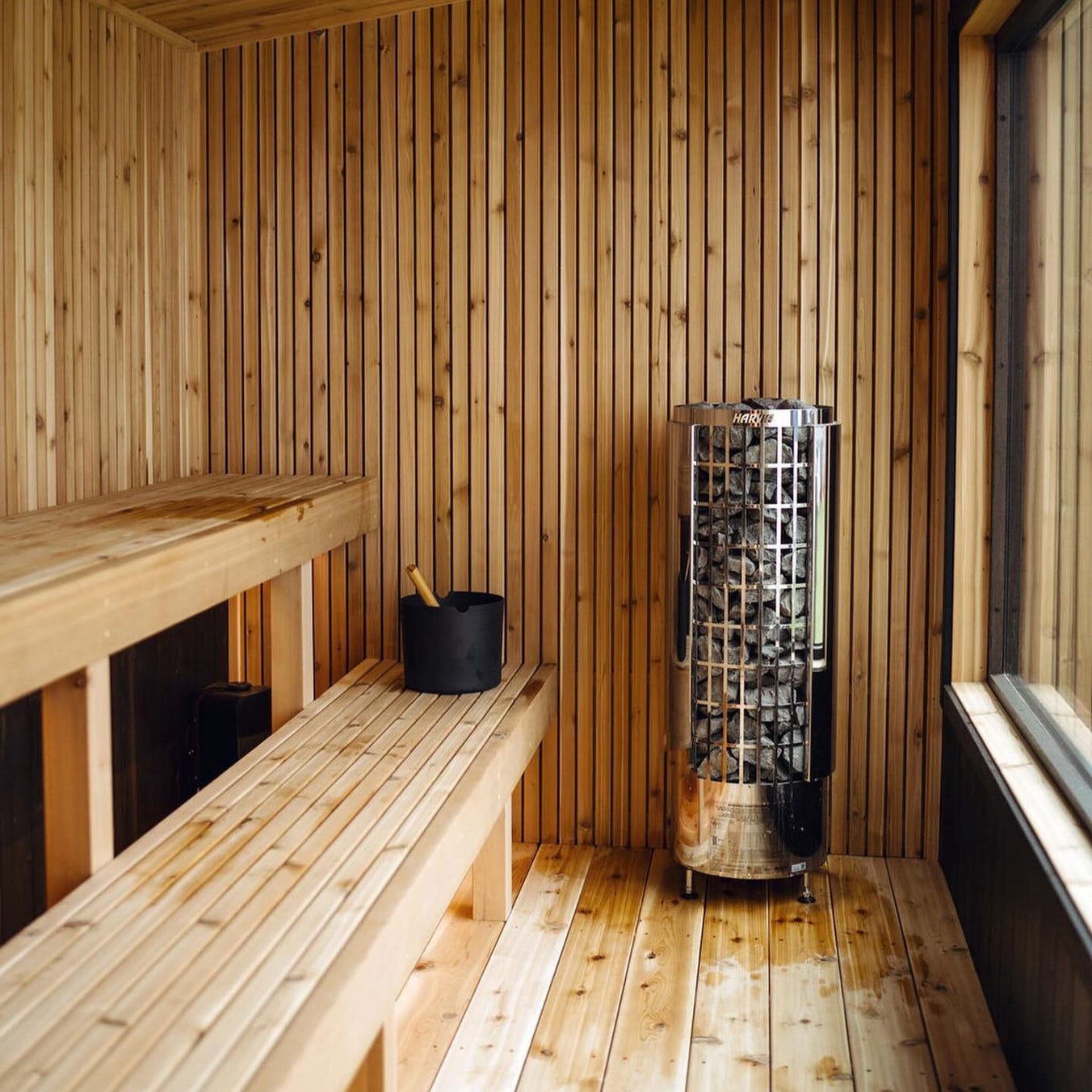 Harvia Cilindro PC80E Sauna Heater Package