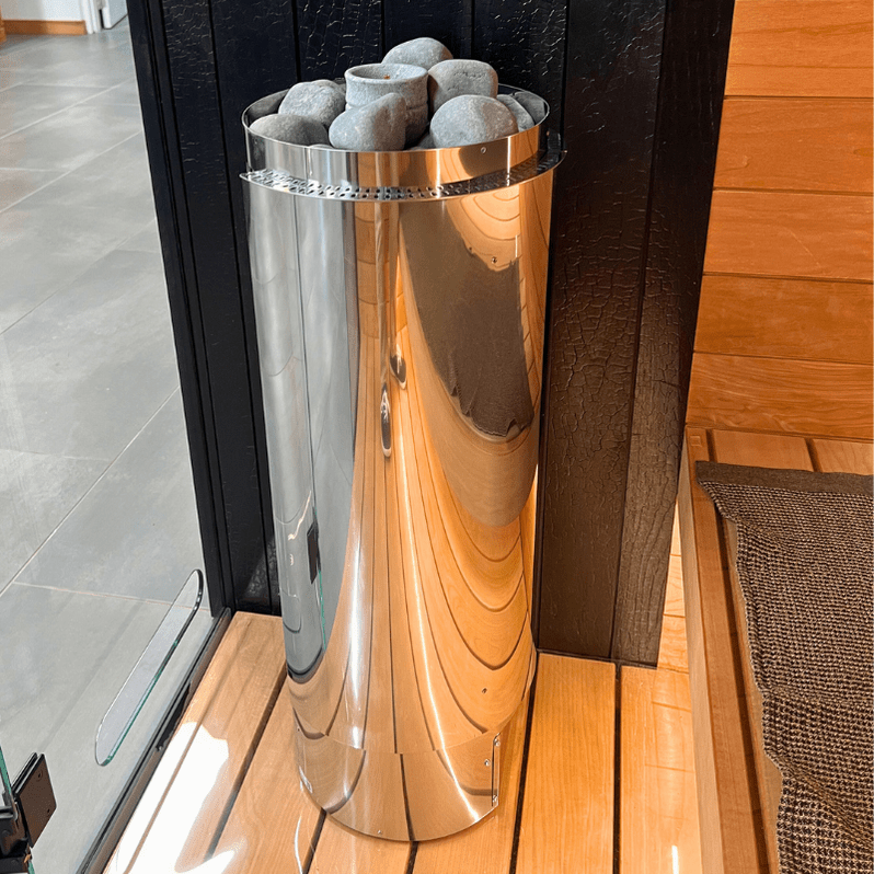 Harvia Cilindro PC80 8 kW Electric Sauna Heater w/ Built-In Controls