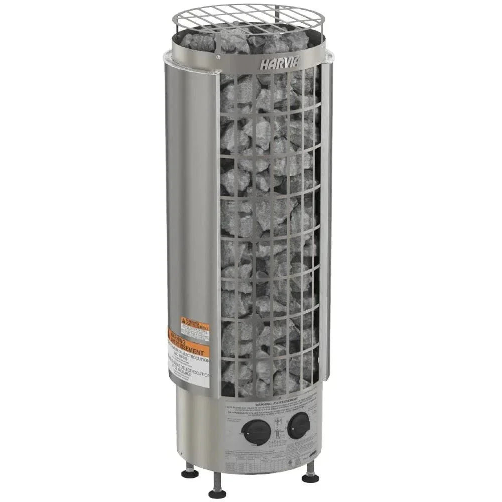 Harvia Cilindro PC80 8 kW Electric Sauna Heater w/ Built-In Controls