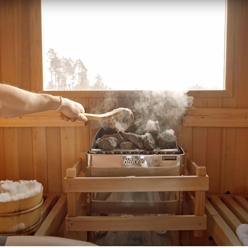 Harvia KIP80B 8 kW Electric Sauna Heater w/ Built-in Controls