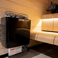 Harvia KIP60B 6 kW Electric Sauna Heater w/ Built-in Controls Black