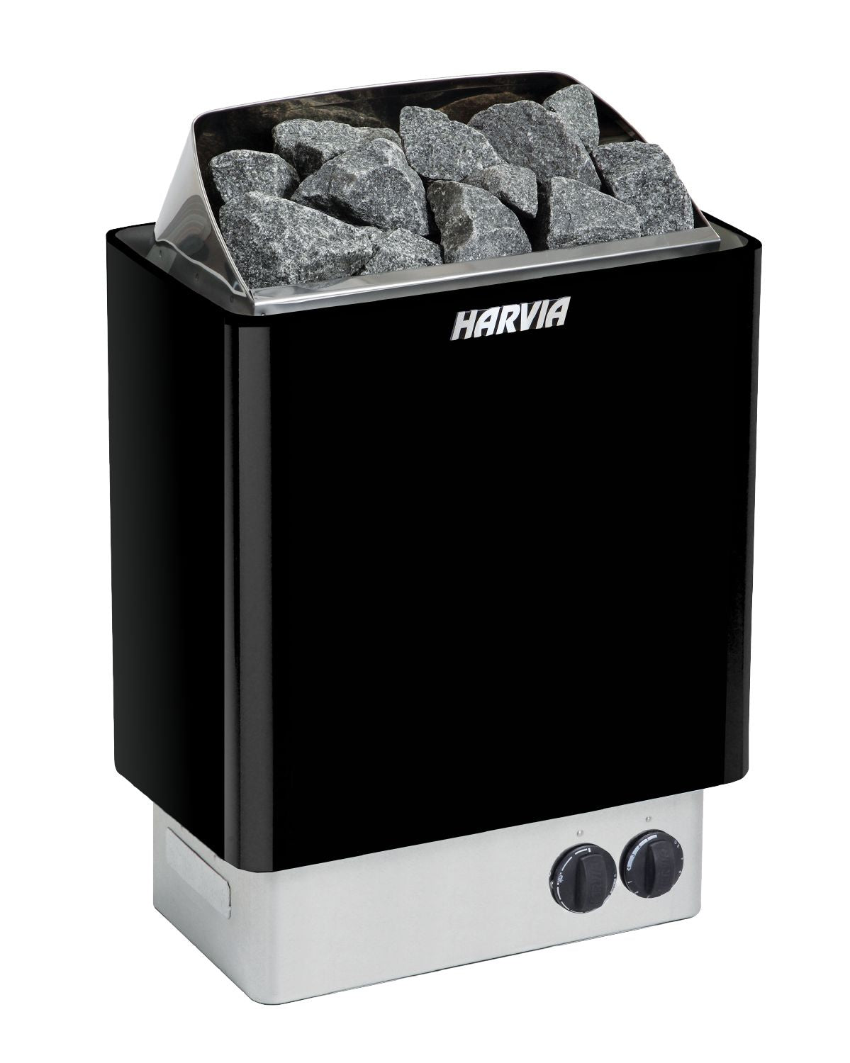 Harvia KIP80B 8 kW Electric Sauna Heater w/ Built-in Controls Black