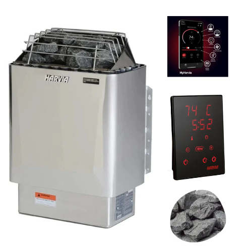 Harvia KIP80W Electric Sauna Heater Package