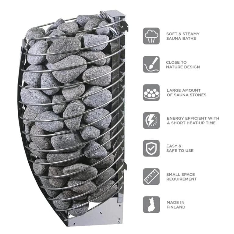 Harvia Spirit SP60E Electric Sauna Heater Package