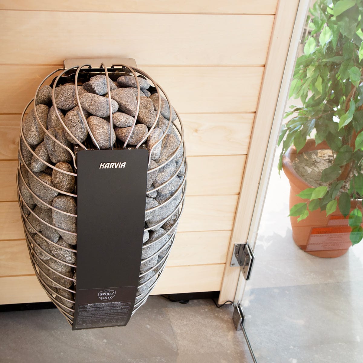 Harvia Spirit SP60E Electric Sauna Heater Package