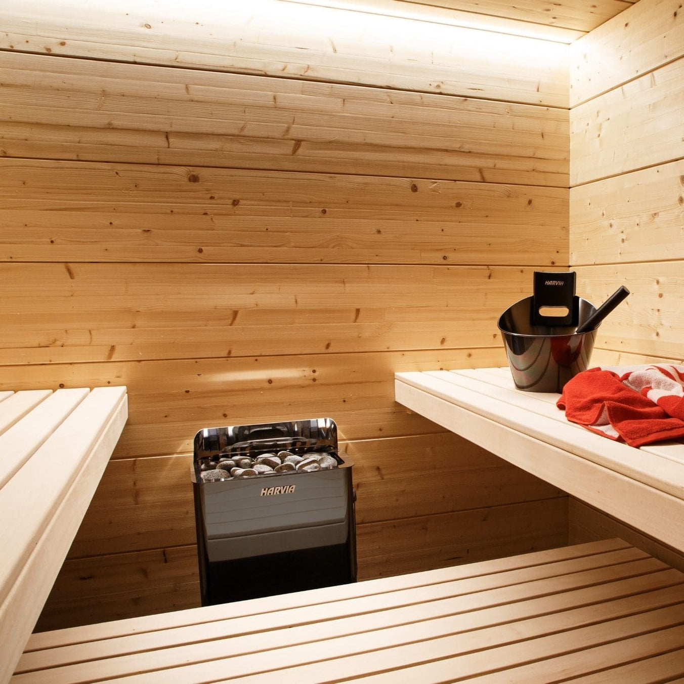 Harvia The Wall Series, 8kW, Stainless Steel Sauna Heater, 240V 1PH HSWS8U1B