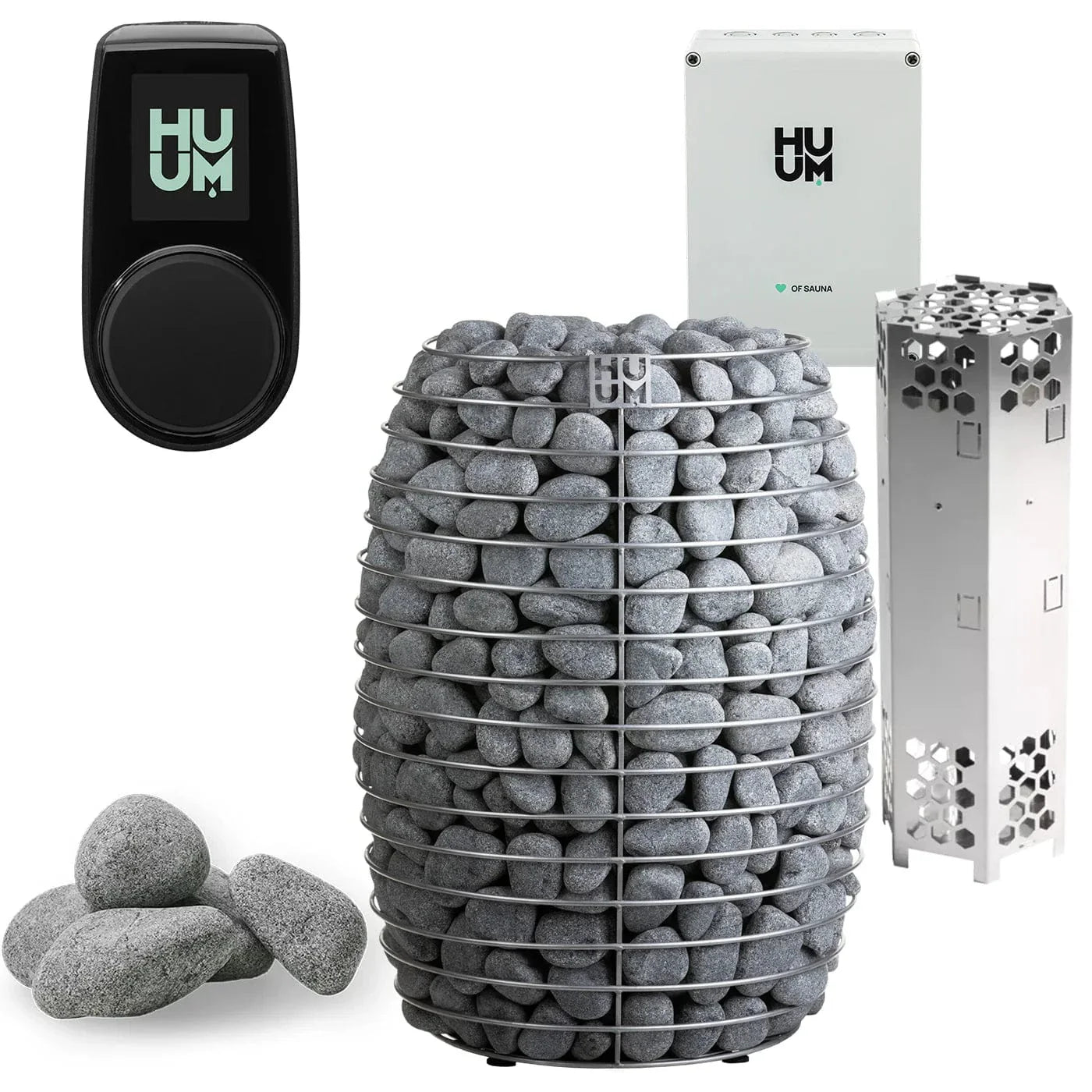 HUUM Sauna Heater UKU Local Black HUUM HIVE 15.0kW Electric Sauna Heater Package