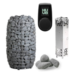 HUUM Sauna Heater UKU Local Black HUUM HIVE Mini Series 10.5kW Sauna Heater Package