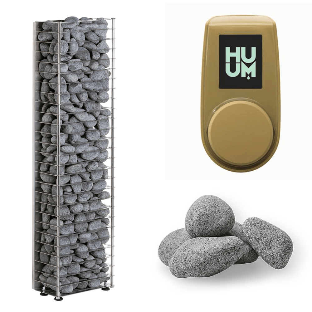 HUUM Sauna Heater UKU Local with Sand Case HUUM CLIFF Mini Series 3.5kW Sauna Heater Package
