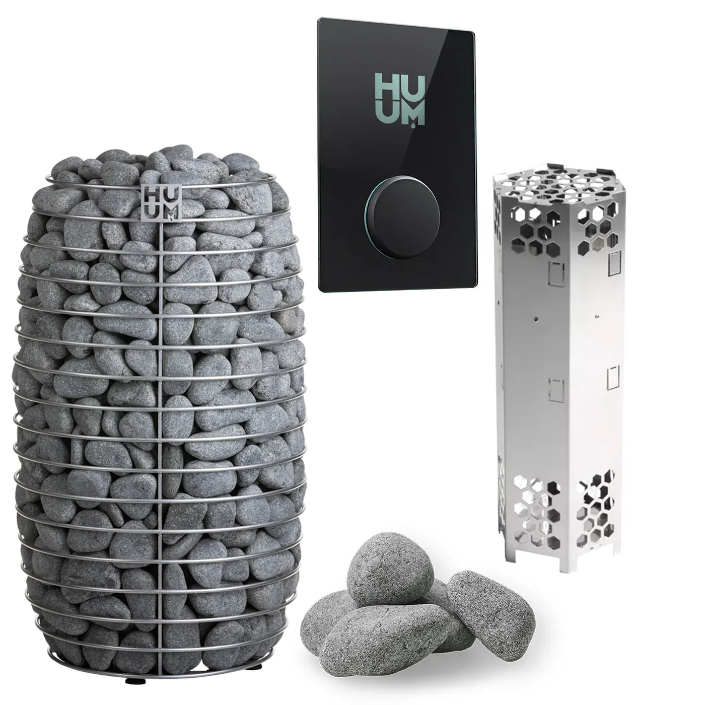 HUUM Sauna Heater UKU WiFi Glass HUUM HIVE Mini Series 10.5kW Sauna Heater Package