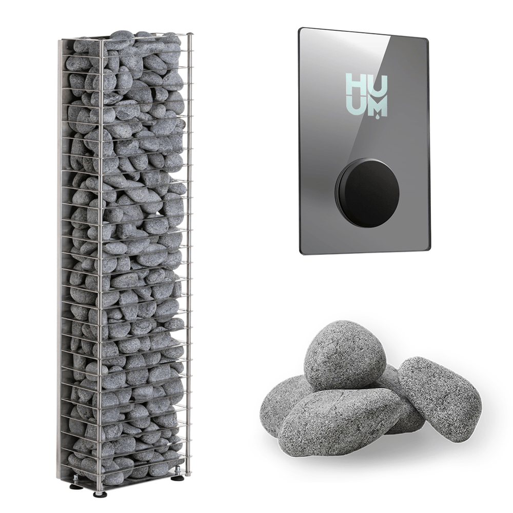 HUUM Sauna Heater UKU WiFi Mirror HUUM CLIFF Mini Series 3.5kW Sauna Heater Package