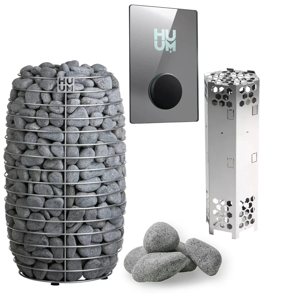 HUUM Sauna Heater UKU WiFi Mirror HUUM HIVE Mini 6.0kW Electric Sauna Heater Package