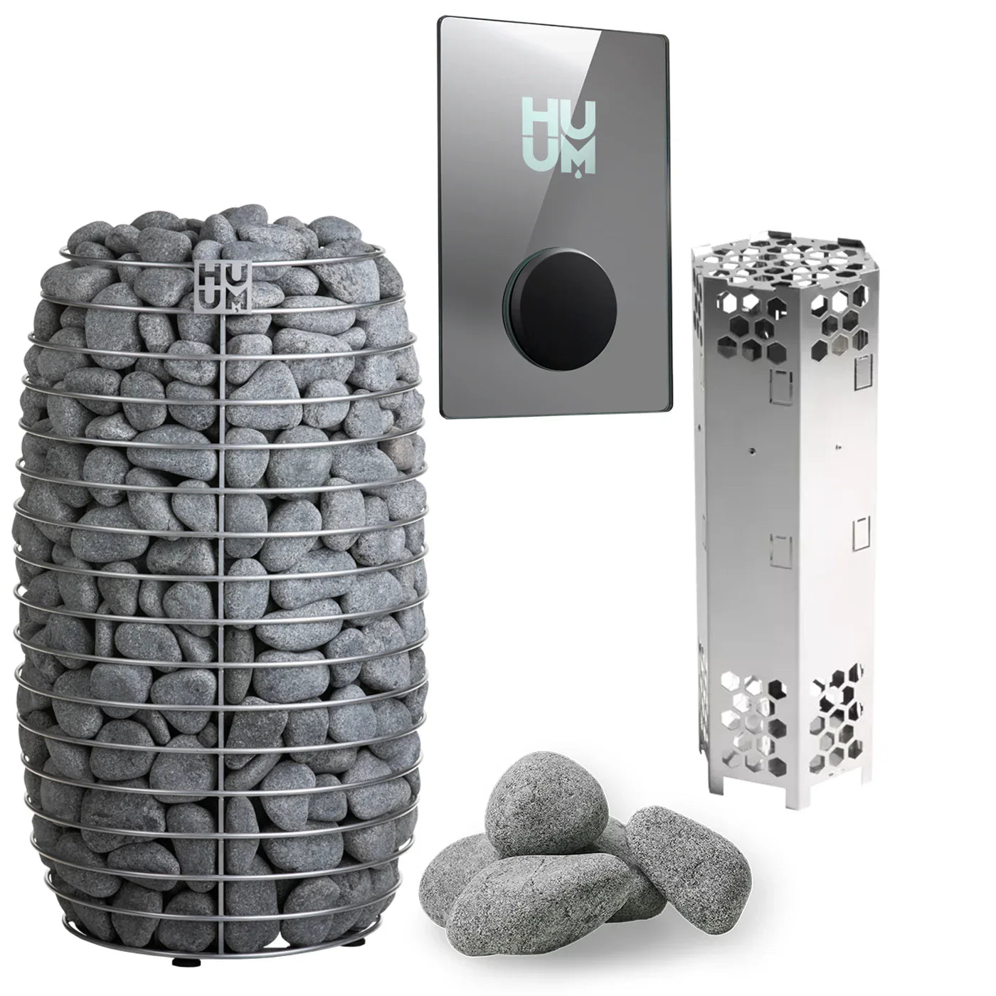HUUM Sauna Heater UKU WiFi Mirror HUUM HIVE Mini 9kW Electric Sauna Heater Package