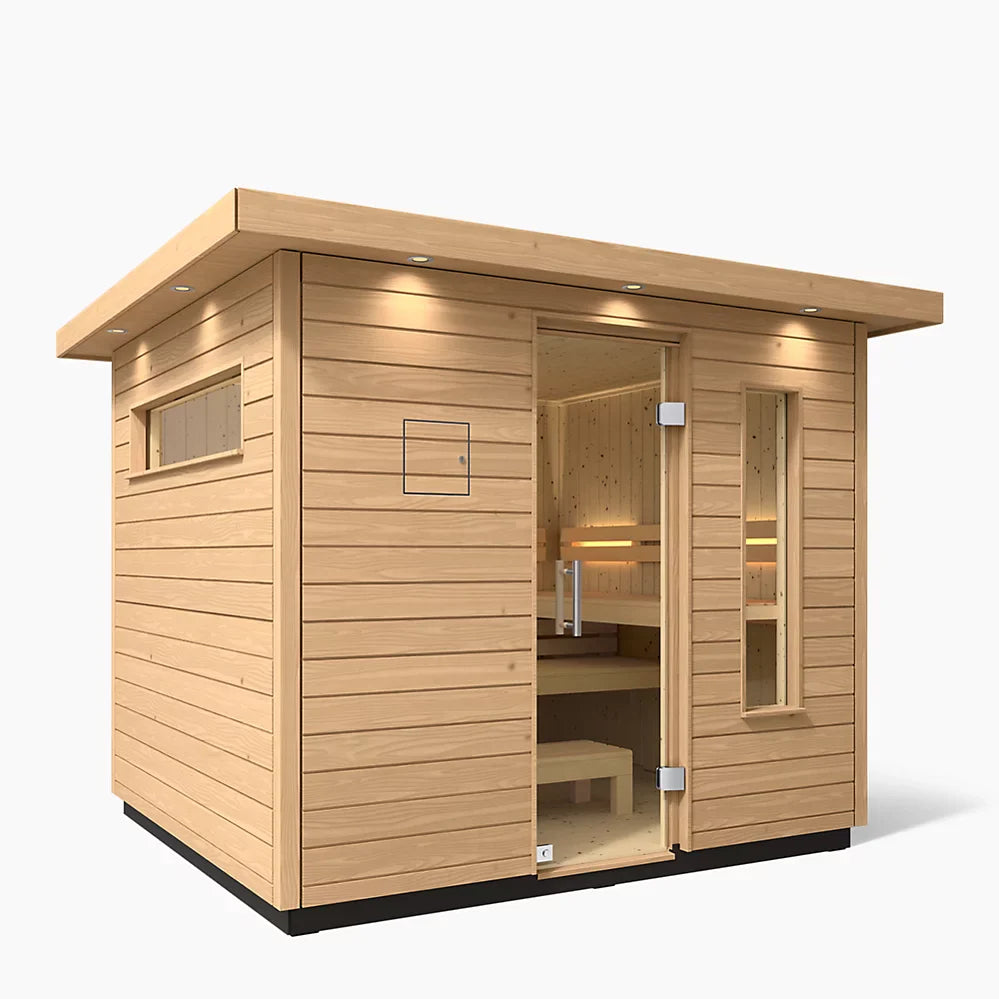 Kohler Sauna Up to 6 People / No Upgrade Kohler C2 Outdoor Sauna Kit – Douglas Fir