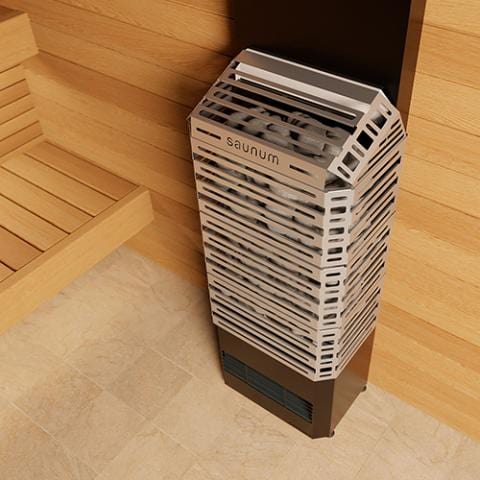Saunum AIR 5 Sauna Heater, 4.8kW w/Climate Equalizer