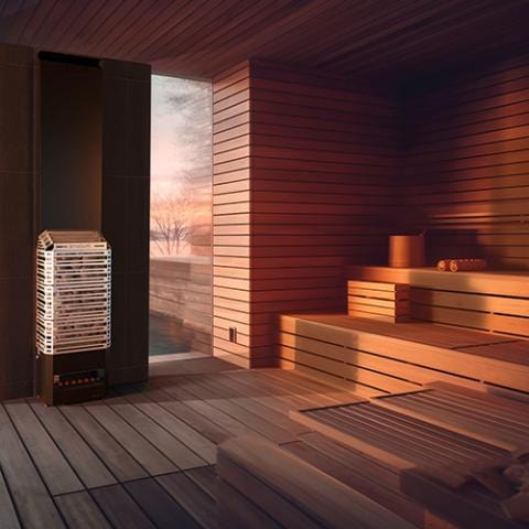 Saunum AIR 5 Sauna Heater, 4.8kW w/Climate Equalizer