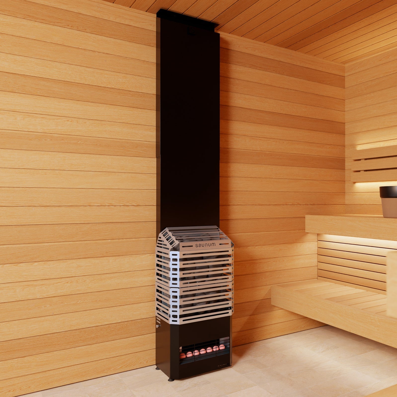Saunum AIR 7 Sauna Heater, 6.4kW w/ Climate Equalizer