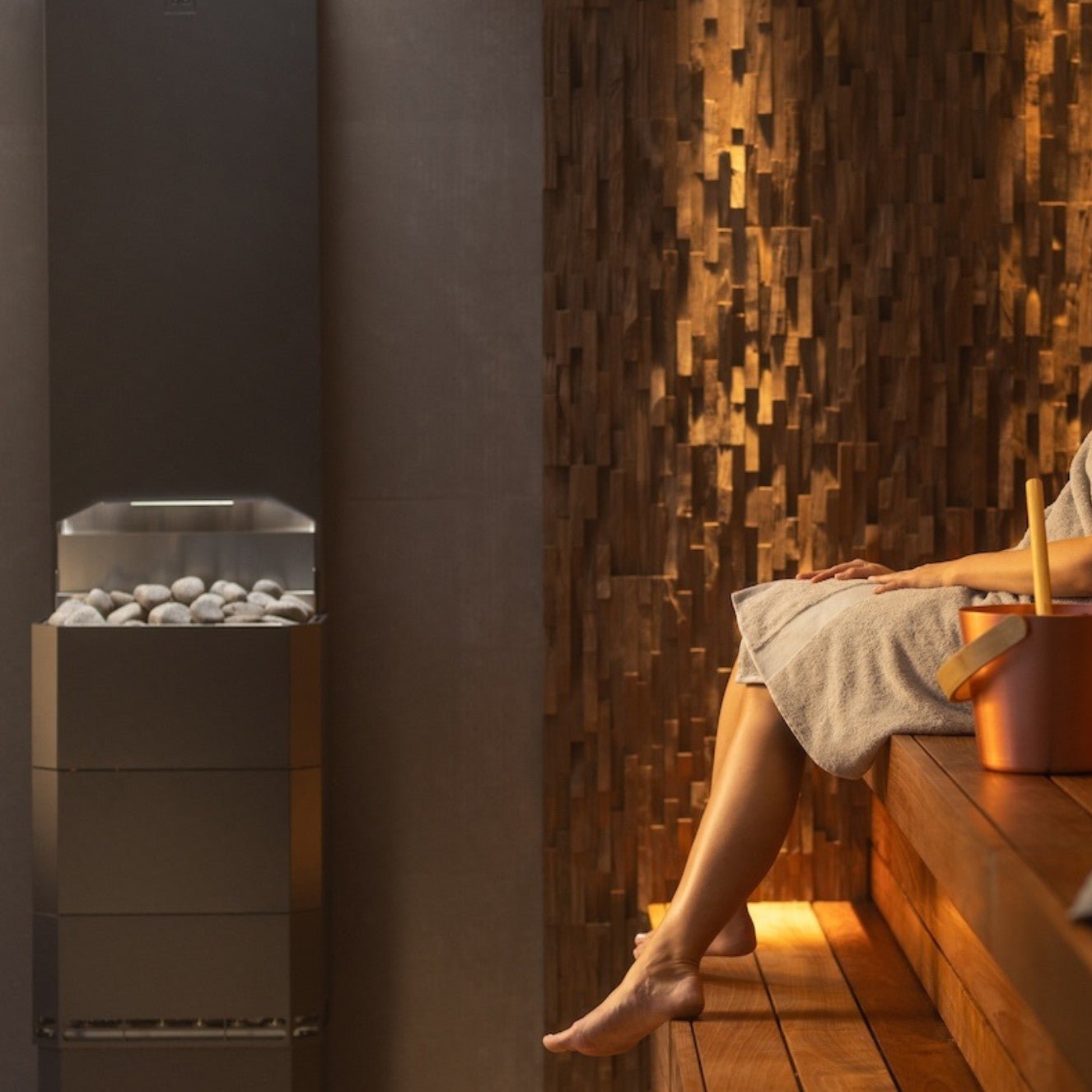 Saunum AIR 7 Sauna Heater, 6.4kW w/ Climate Equalizer