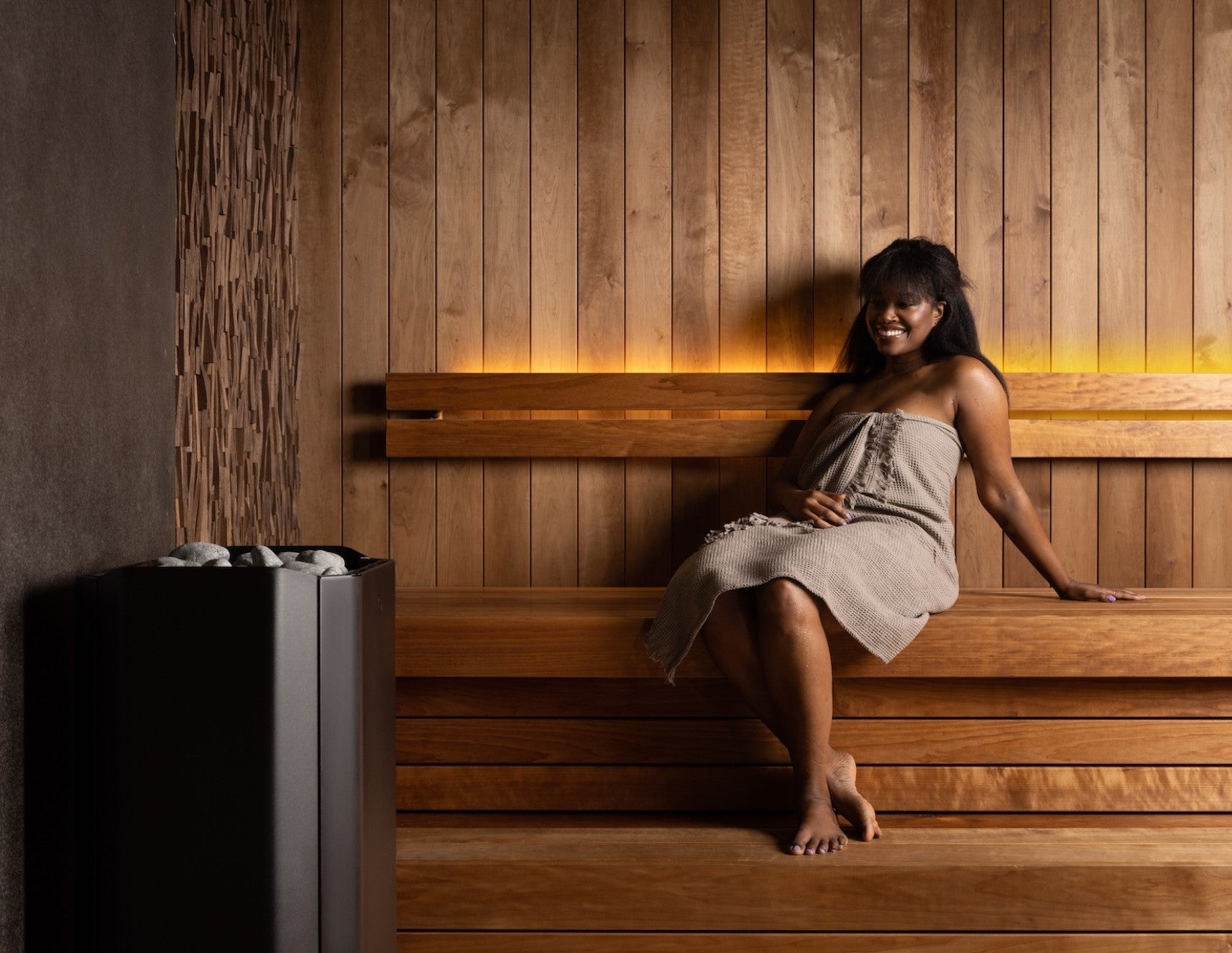 Saunum Air Perfect 7 Electric Sauna Heater Package w/Climate Equalizer