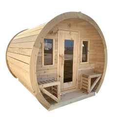 True North Canadian Made Schooner 2-8 Person Outdoor Traditional Barrel Sauna